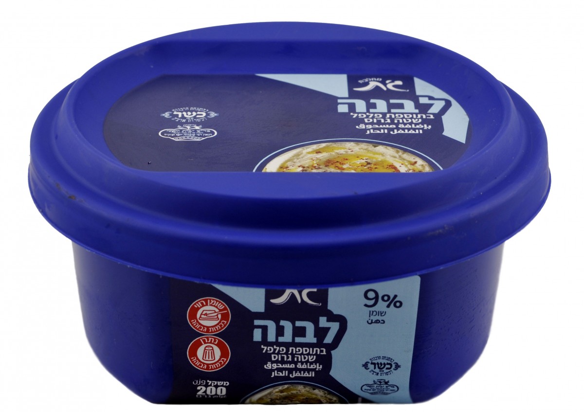 לבנה 9% בתוספת פלפל שטה גרום 200גרם