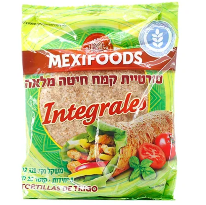 טורטיה חיטה מלאה 20 ס