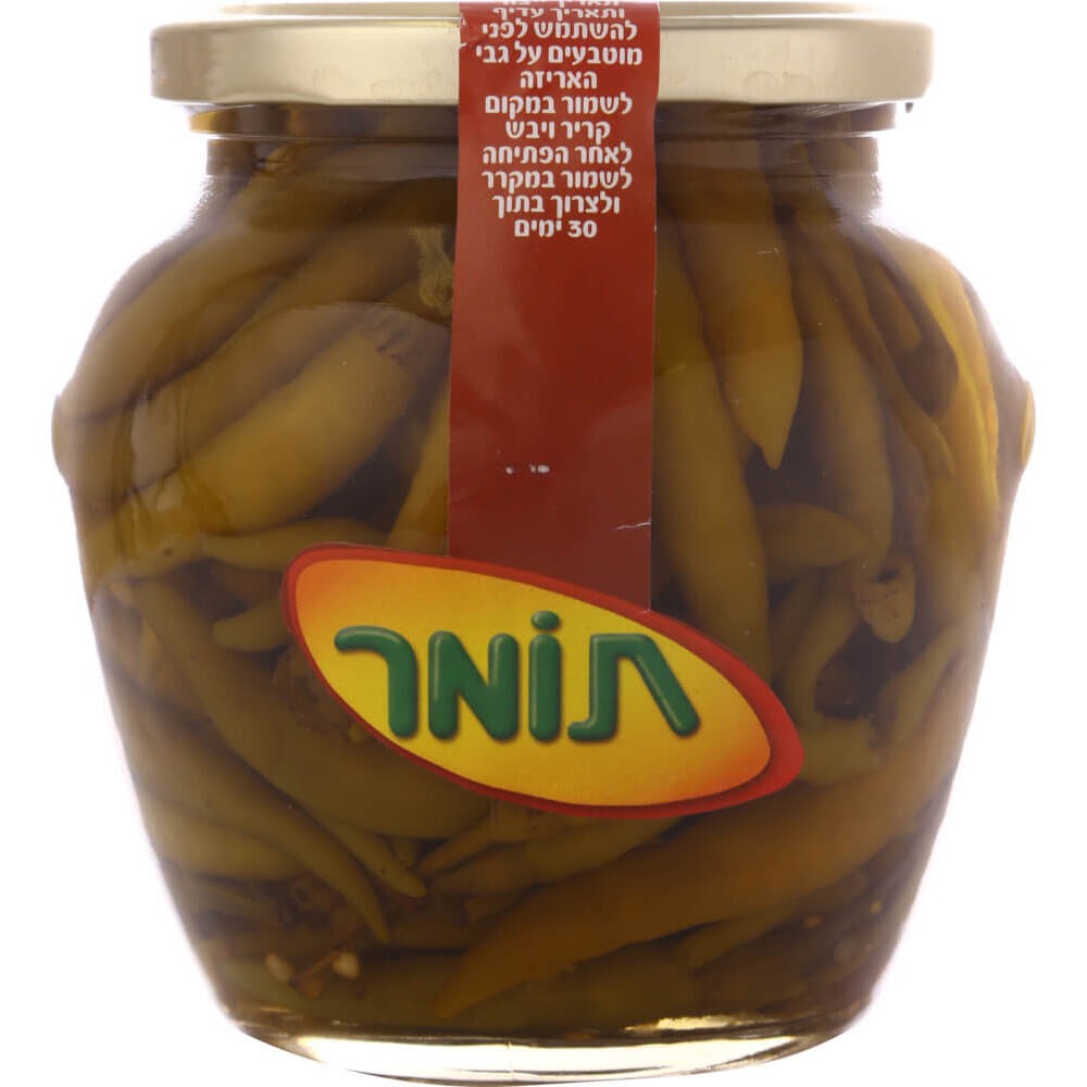 תומר פלפלים ירוק בחומץ חריף